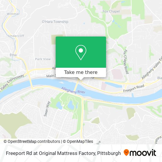 Mapa de Freeport Rd at Original Mattress Factory
