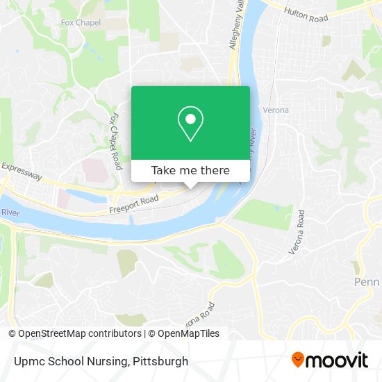 Mapa de Upmc School Nursing