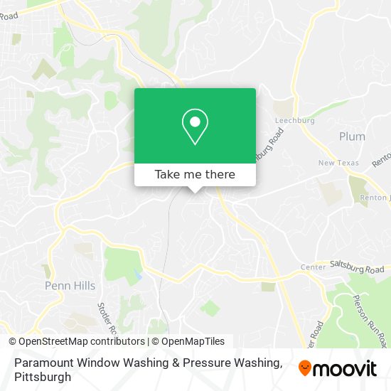 Paramount Window Washing & Pressure Washing map