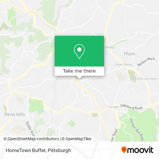 HomeTown Buffet map