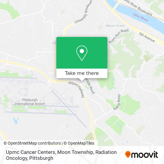 Mapa de Upmc Cancer Centers, Moon Township, Radiation Oncology