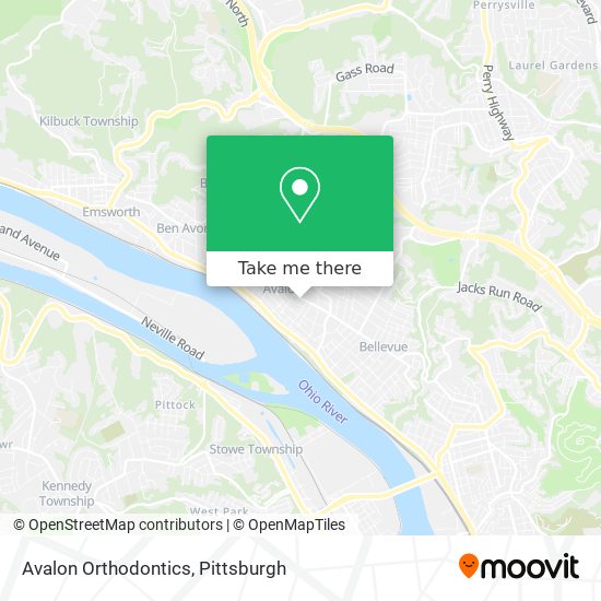 Mapa de Avalon Orthodontics