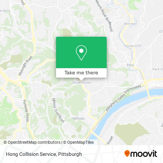 Hong Collision Service map