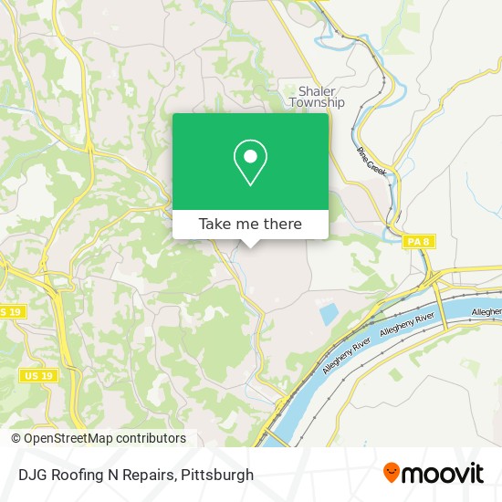 DJG Roofing N Repairs map