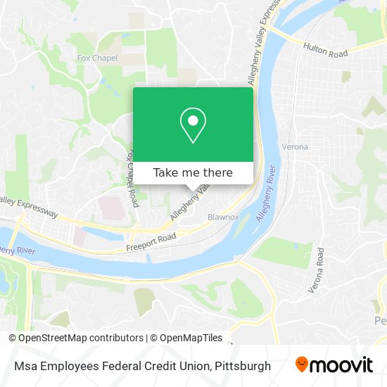 Mapa de Msa Employees Federal Credit Union