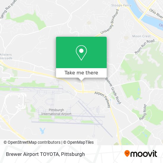 Brewer Airport TOYOTA map