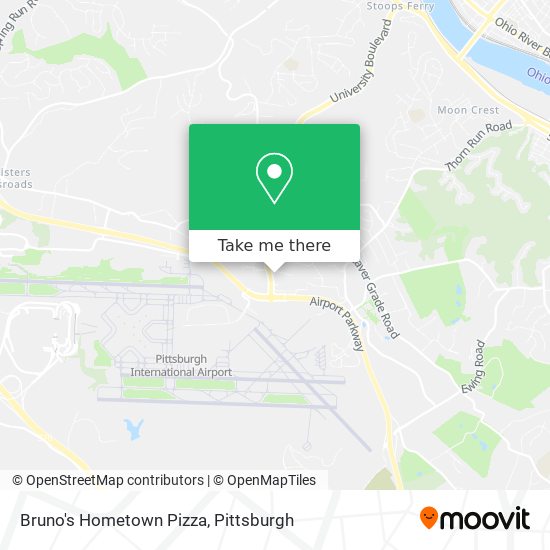 Bruno's Hometown Pizza map