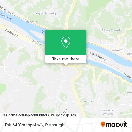 Mapa de Exit 64/Coraopolis/N