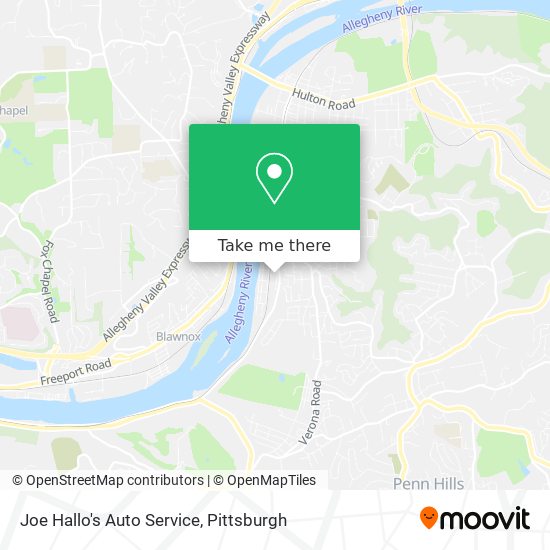 Mapa de Joe Hallo's Auto Service