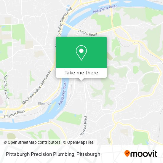 Mapa de Pittsburgh Precision Plumbing