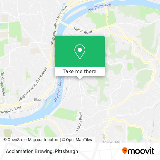 Mapa de Acclamation Brewing