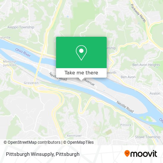 Pittsburgh Winsupply map