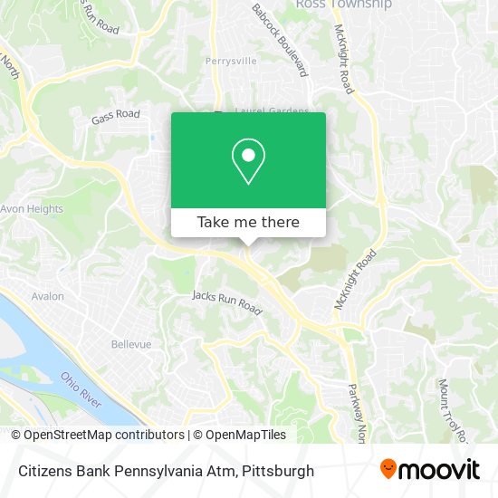 Citizens Bank Pennsylvania Atm map