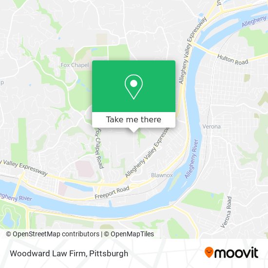 Woodward Law Firm map