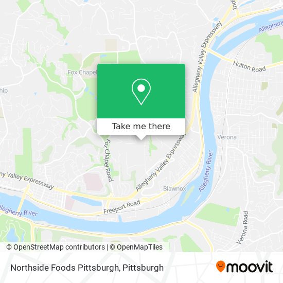 Northside Foods Pittsburgh map