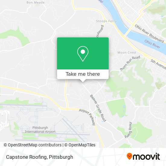 Capstone Roofing map