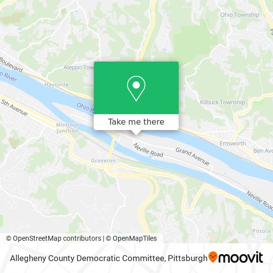 Allegheny County Democratic Committee map