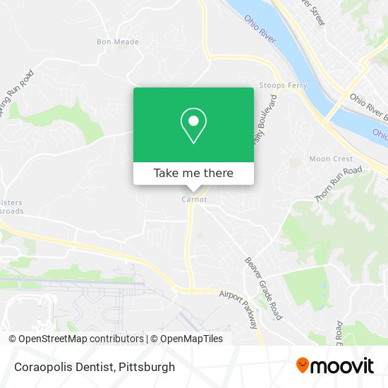 Coraopolis Dentist map