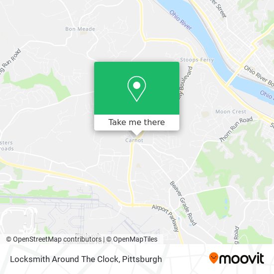 Mapa de Locksmith Around The Clock