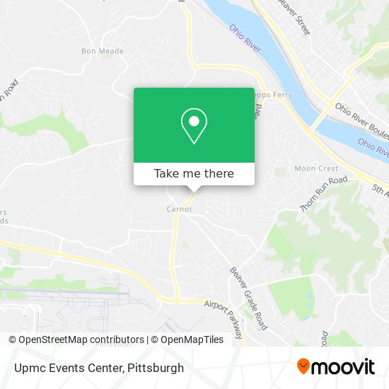 Mapa de Upmc Events Center