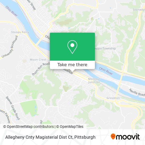 Mapa de Allegheny Cnty Magisterial Dist Ct