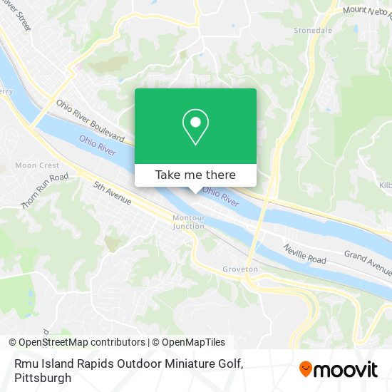 Rmu Island Rapids Outdoor Miniature Golf map