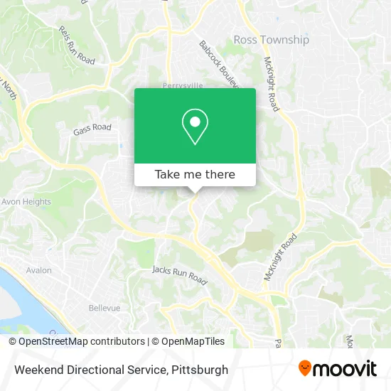 Weekend Directional Service map