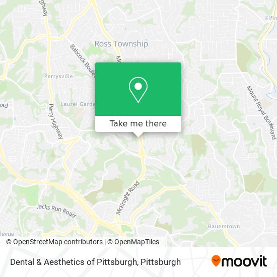 Dental & Aesthetics of Pittsburgh map