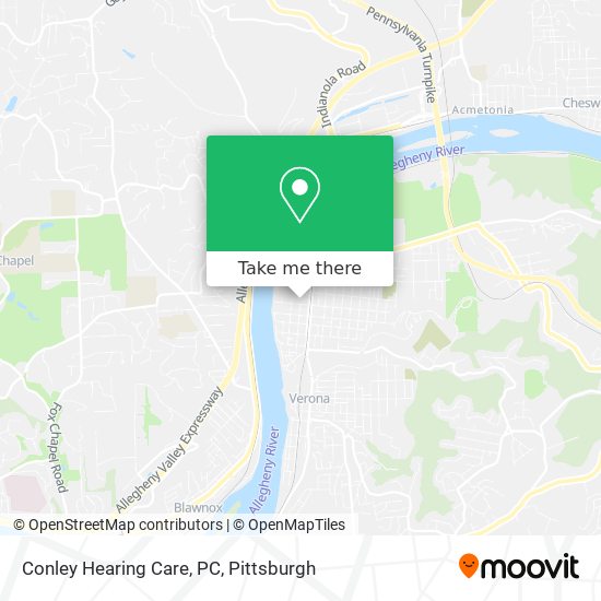 Mapa de Conley Hearing Care, PC