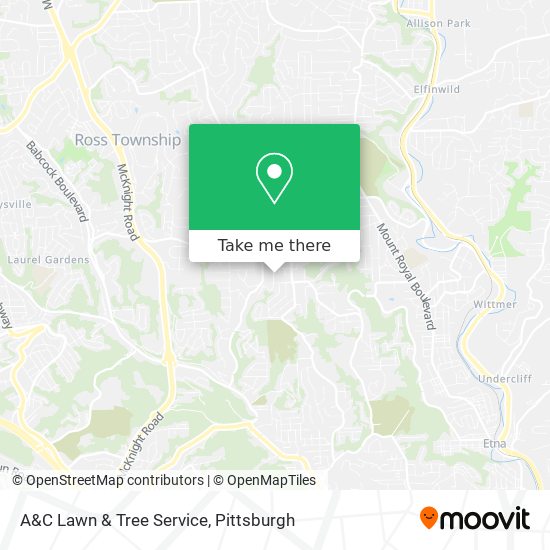 A&C Lawn & Tree Service map