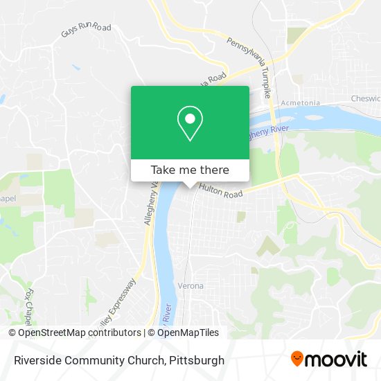 Riverside Community Church map