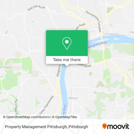 Mapa de Property Management Pittsburgh