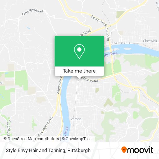 Style Envy Hair and Tanning map