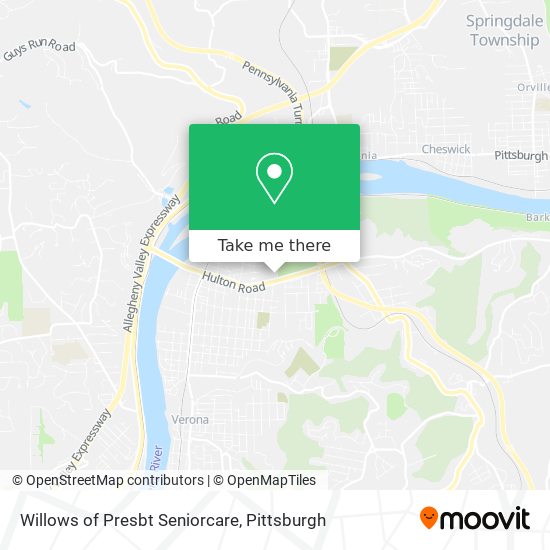 Willows of Presbt Seniorcare map