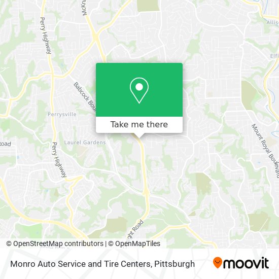 Monro Auto Service and Tire Centers map