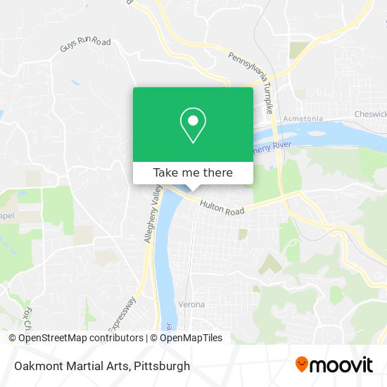 Oakmont Martial Arts map