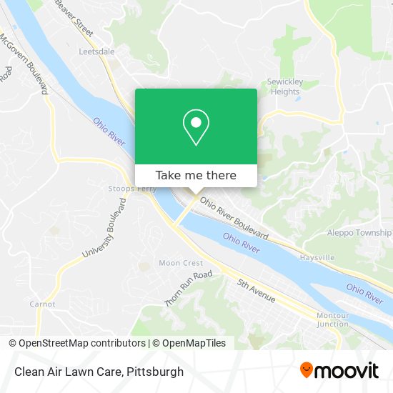 Clean Air Lawn Care map