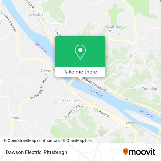 Dawson Electric map