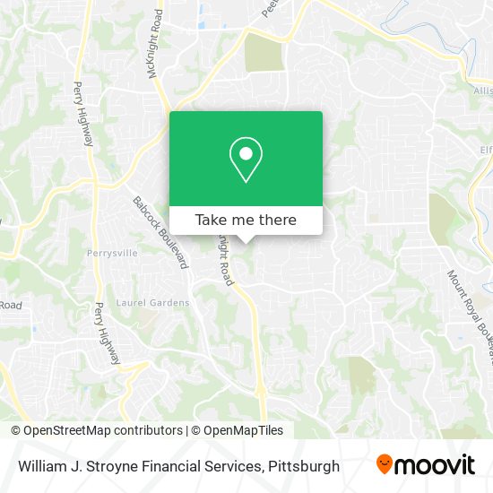 William J. Stroyne Financial Services map