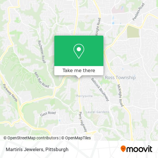 Martin's Jewelers map