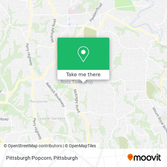 Pittsburgh Popcorn map