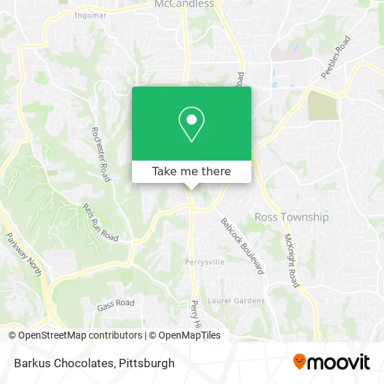 Barkus Chocolates map