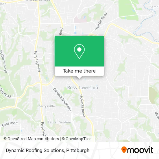 Dynamic Roofing Solutions map