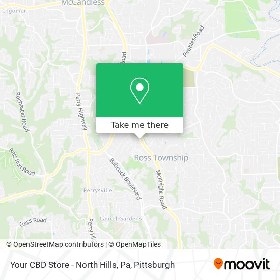 Mapa de Your CBD Store - North Hills, Pa
