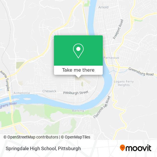 Mapa de Springdale High School