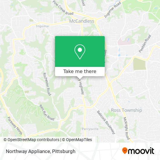 Northway Appliance map