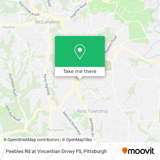 Peebles Rd at Vincentian Drvwy FS map