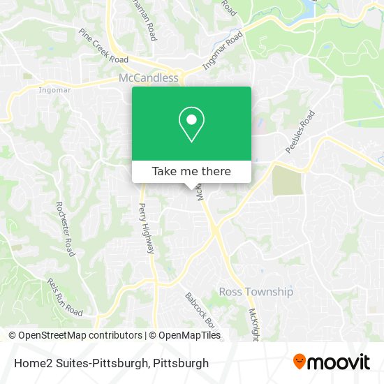 Mapa de Home2 Suites-Pittsburgh