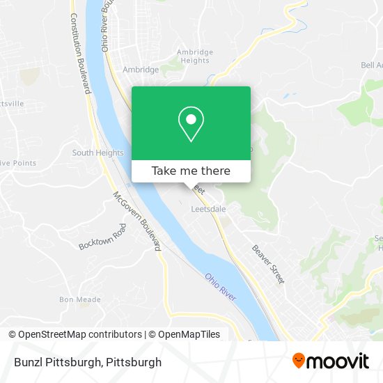 Mapa de Bunzl Pittsburgh