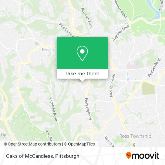 Mapa de Oaks of McCandless